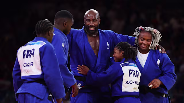 Competicion de judo tatami
